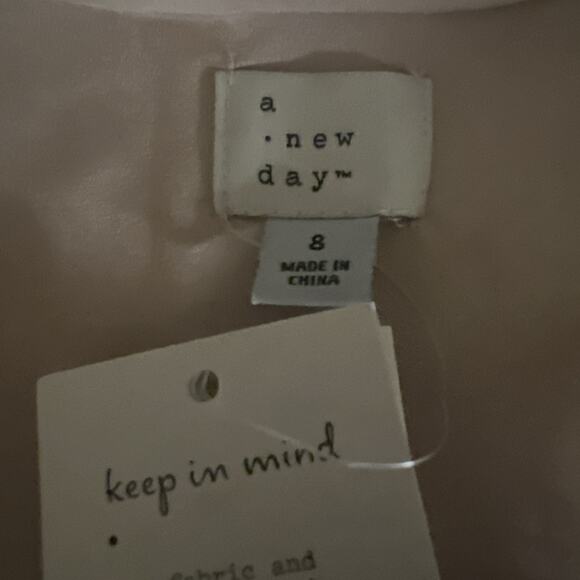 A New Day Women's Sequin Party Mini Skirt - Tan 8 NWT - Picture 5 of 6